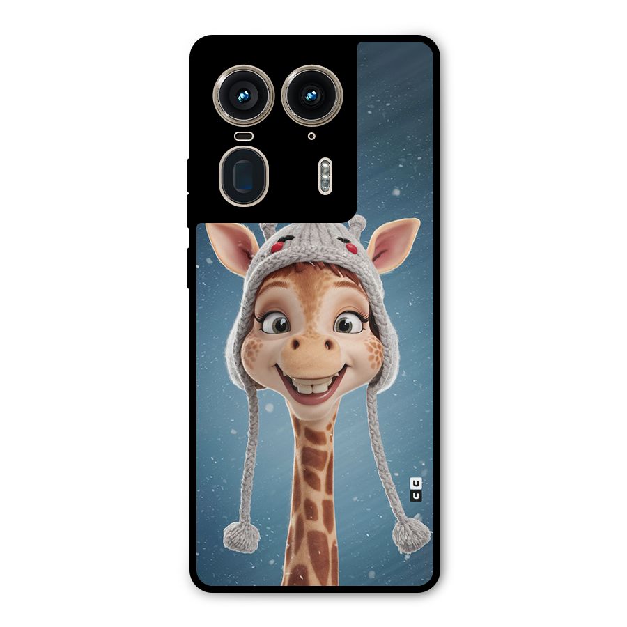 Funny Giraffe Metal Back Case for Motorola Edge 50 Ultra