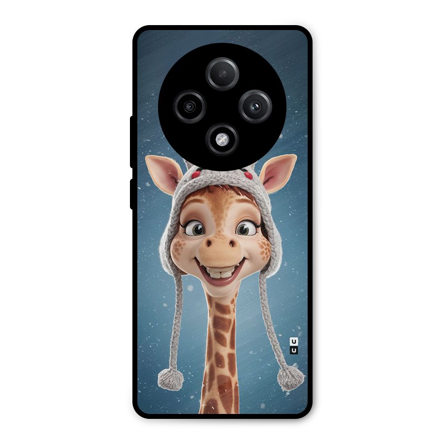 Funny Giraffe Metal Back Case for Oppo F27 Pro Plus