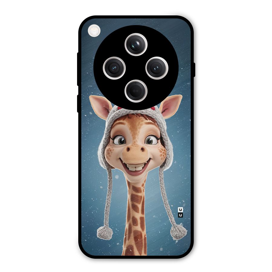 Funny Giraffe Metal Back Case for Oppo Find X8