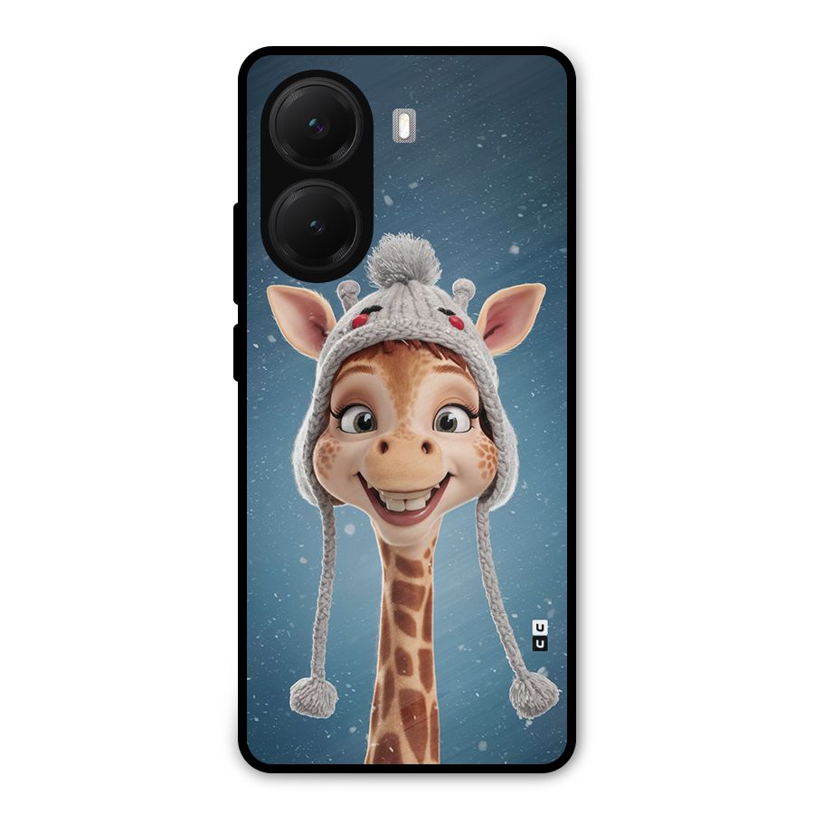 Funny Giraffe Metal Back Case for Poco X7 Pro