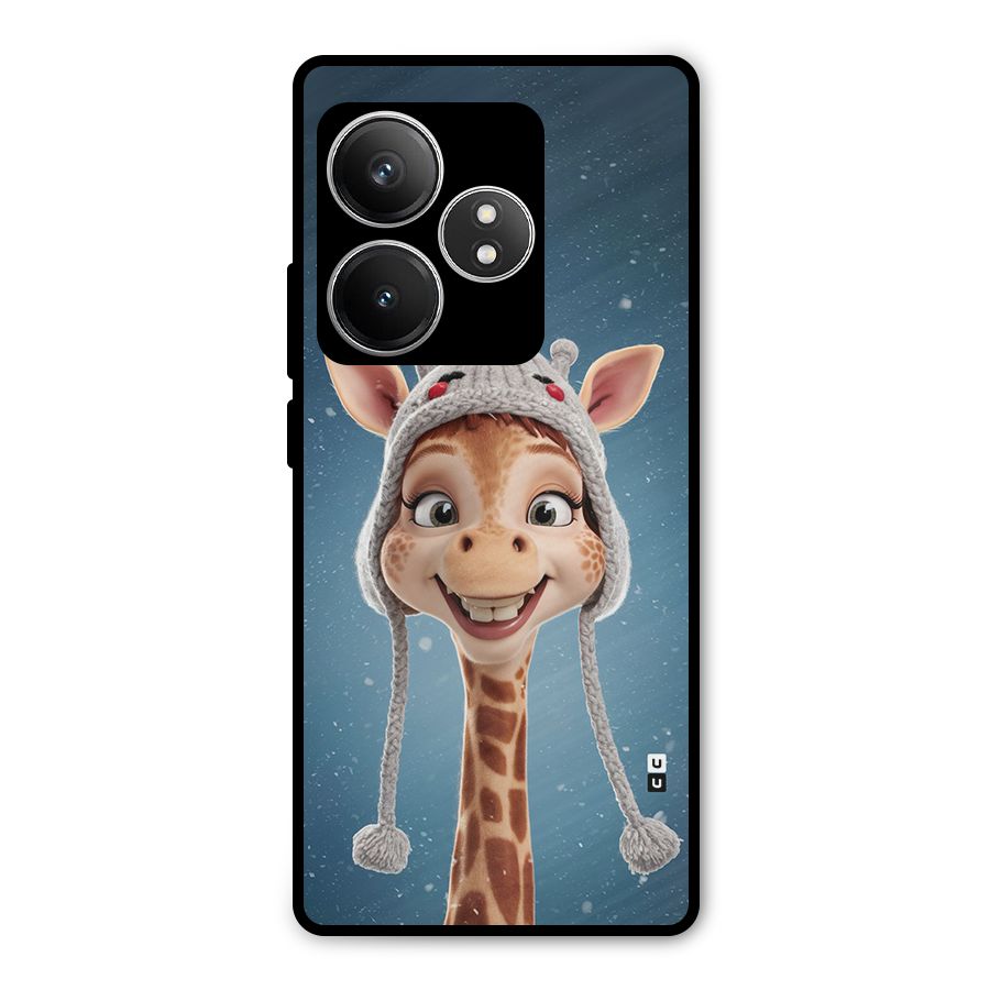 Funny Giraffe Metal Back Case for Realme GT 6T