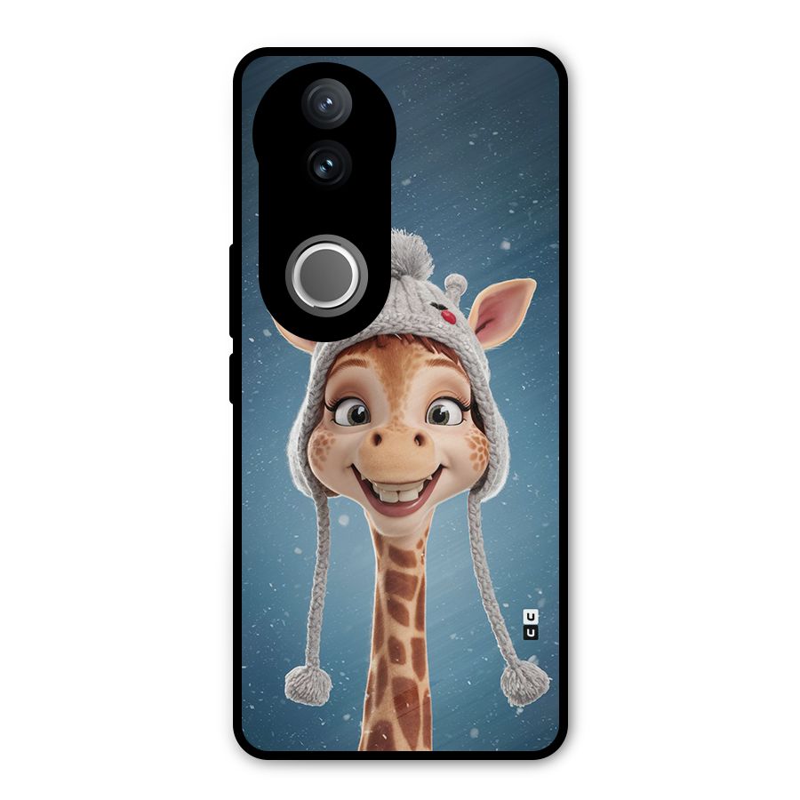 Funny Giraffe Metal Back Case for Vivo V50e