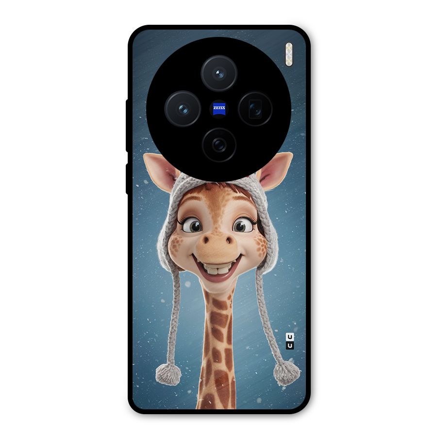 Funny Giraffe Metal Back Case for Vivo X200