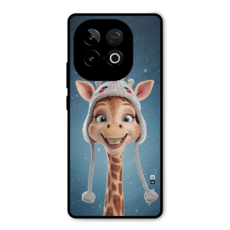 Funny Giraffe Metal Back Case for iQOO Neo 10