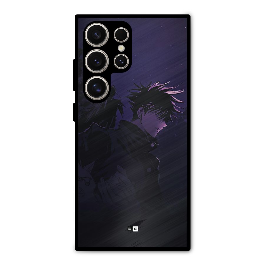 Fushiguro Demon Crows Metal Back Case for Galaxy S24 Ultra