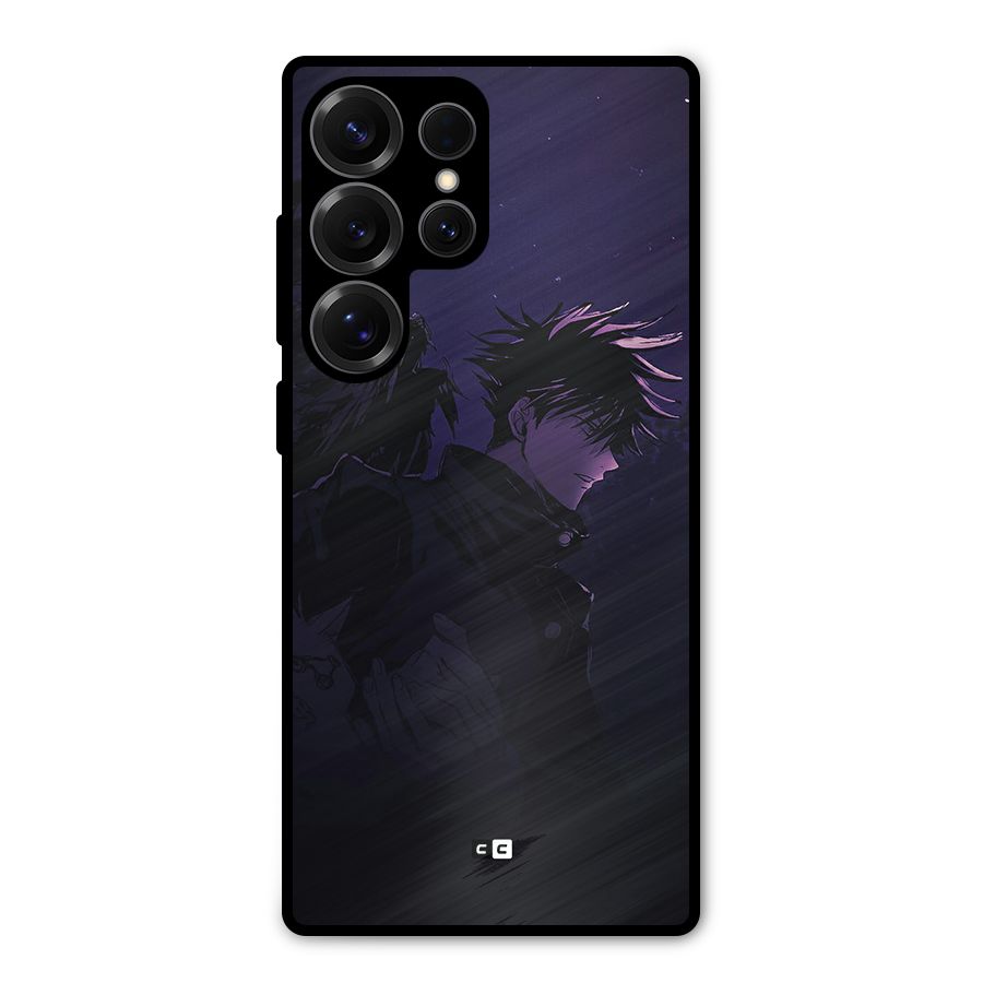 Fushiguro Demon Crows Metal Back Case for Galaxy S25 Ultra