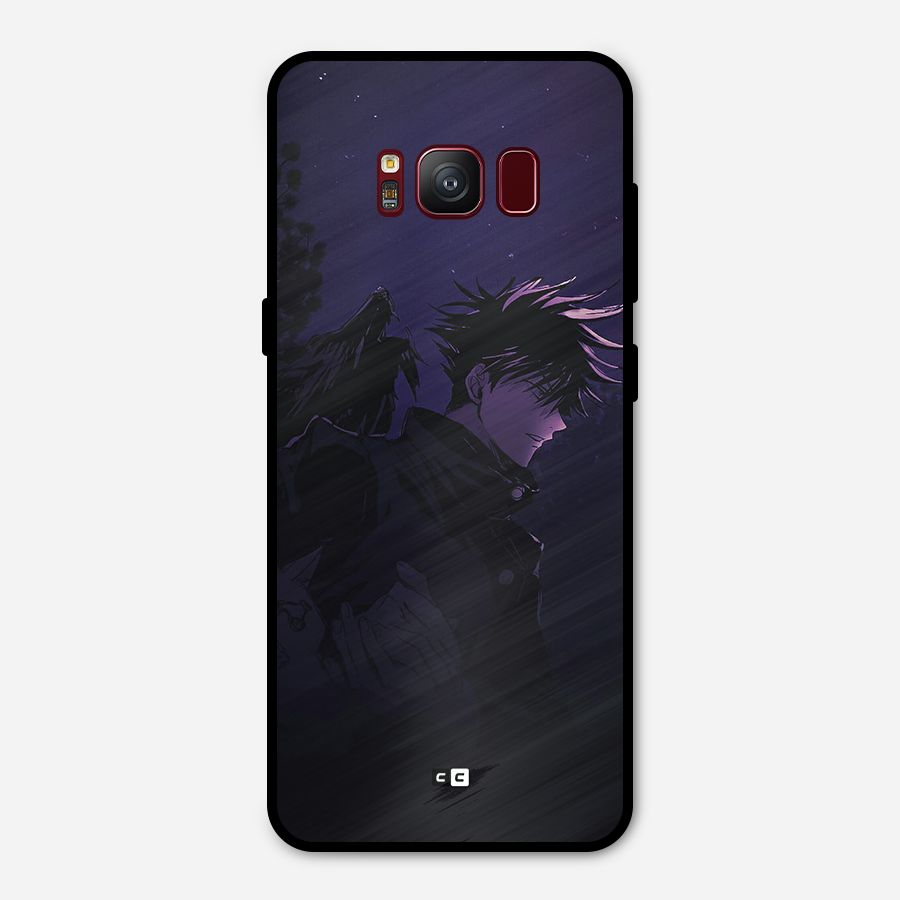 Fushiguro Demon Crows Metal Back Case for Galaxy S8