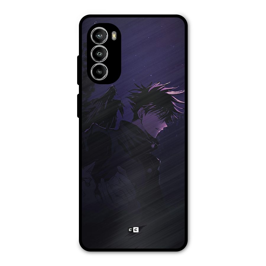 Fushiguro Demon Crows Metal Back Case for Moto G52