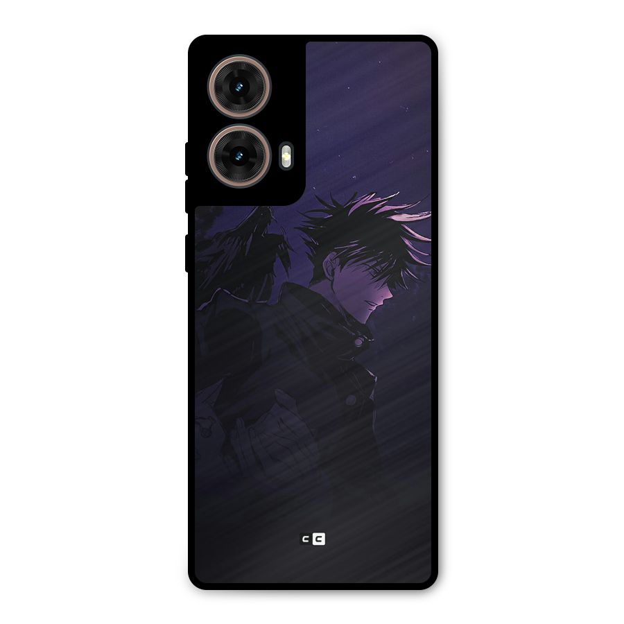 Fushiguro Demon Crows Metal Back Case for Moto G85