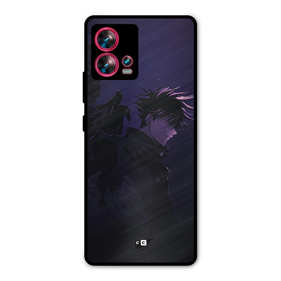 Fushiguro Demon Crows Metal Back Case for Motorola Edge 30 Fusion
