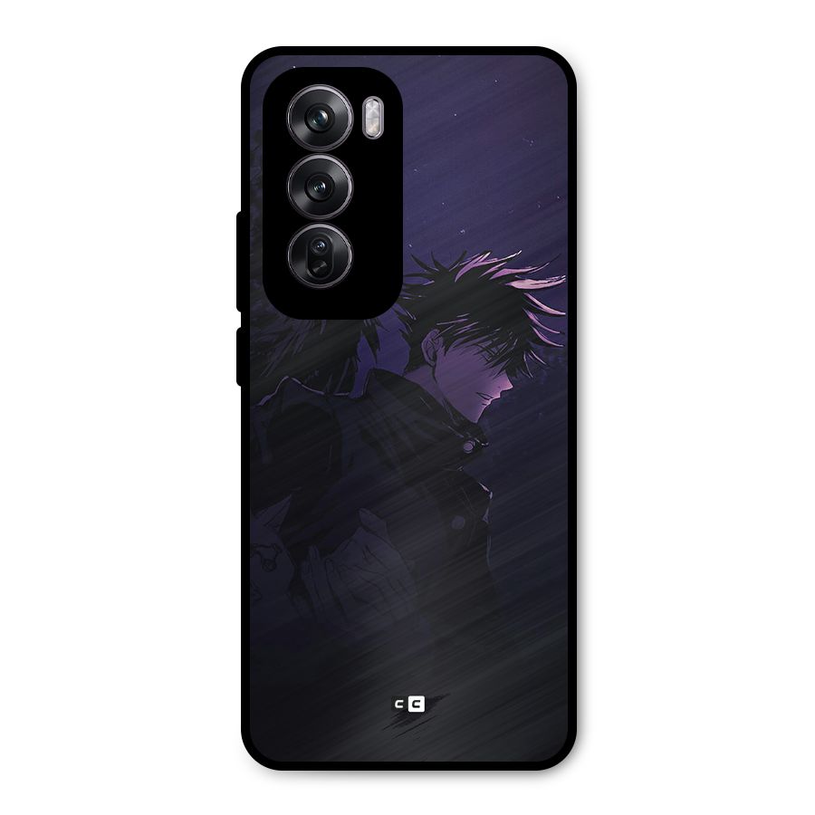 Fushiguro Demon Crows Metal Back Case for Oppo Reno12 Pro