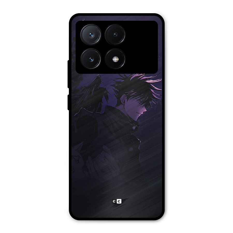 Fushiguro Demon Crows Metal Back Case for Poco X6 Pro