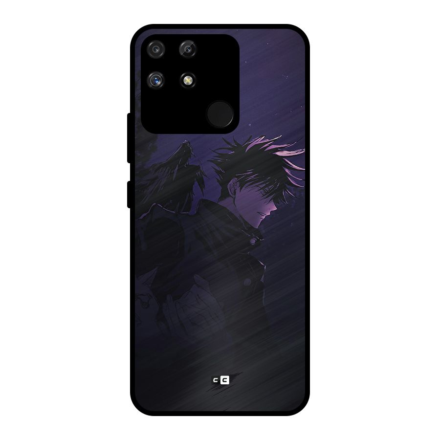 Fushiguro Demon Crows Metal Back Case for Realme Narzo 50A