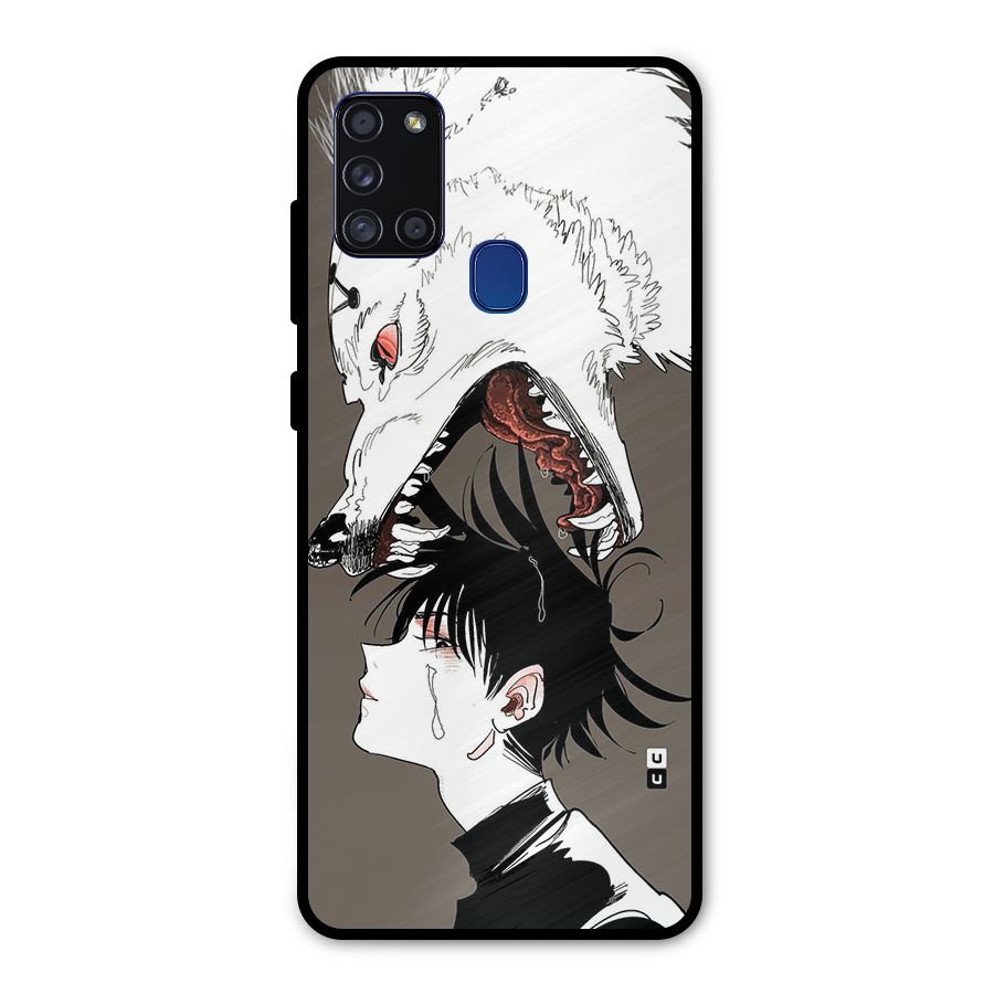 Fushiguro Demon Dog Metal Back Case for Galaxy A21s