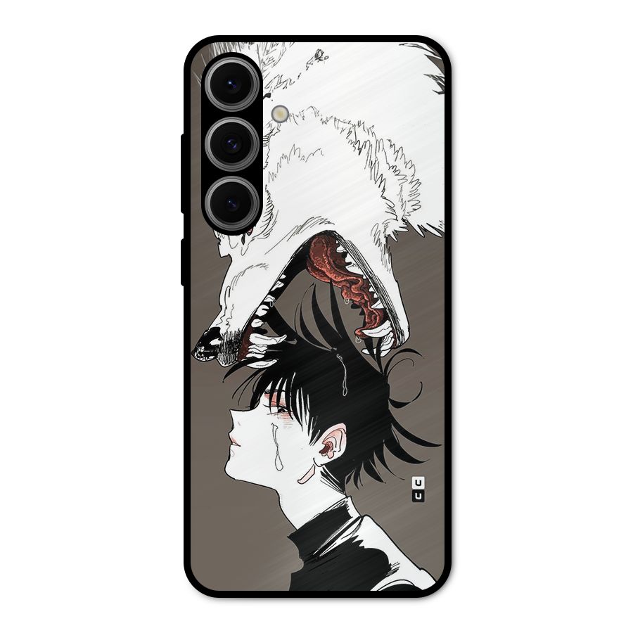 Fushiguro Demon Dog Metal Back Case for Galaxy S24 FE