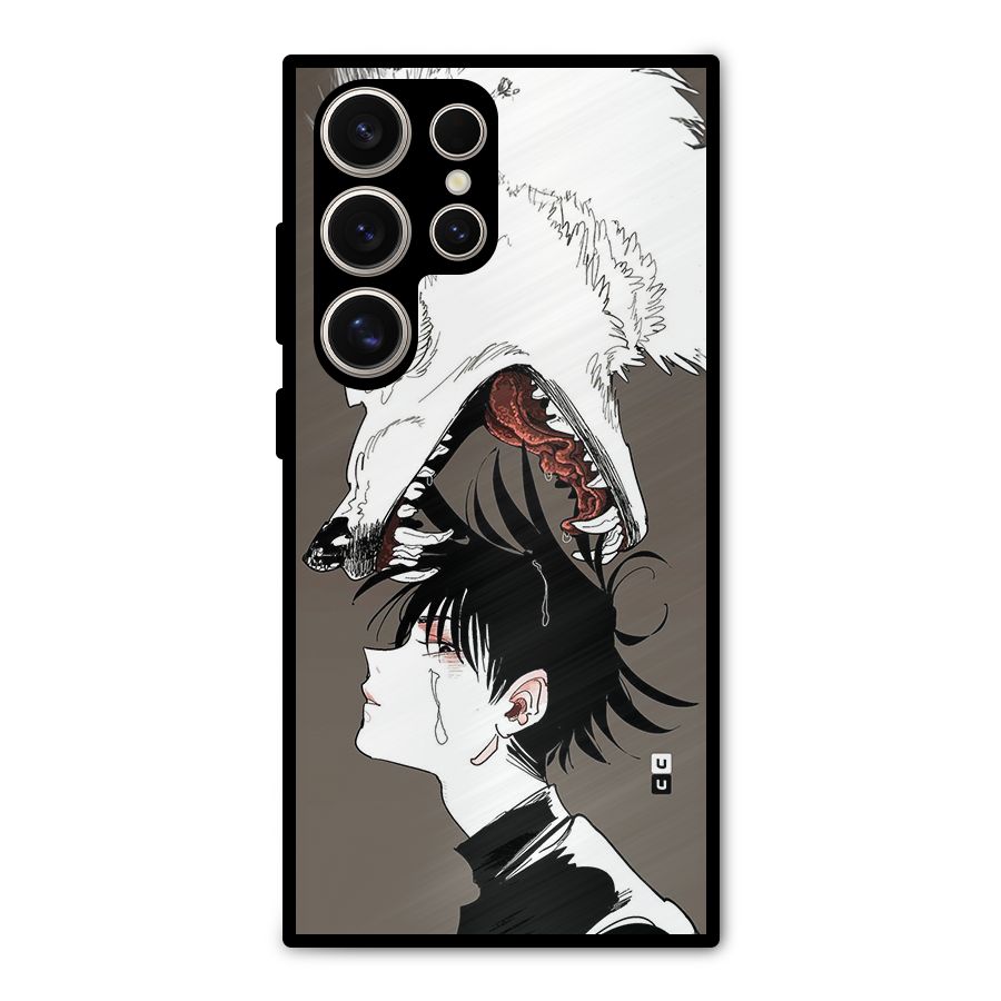 Fushiguro Demon Dog Metal Back Case for Galaxy S24 Ultra