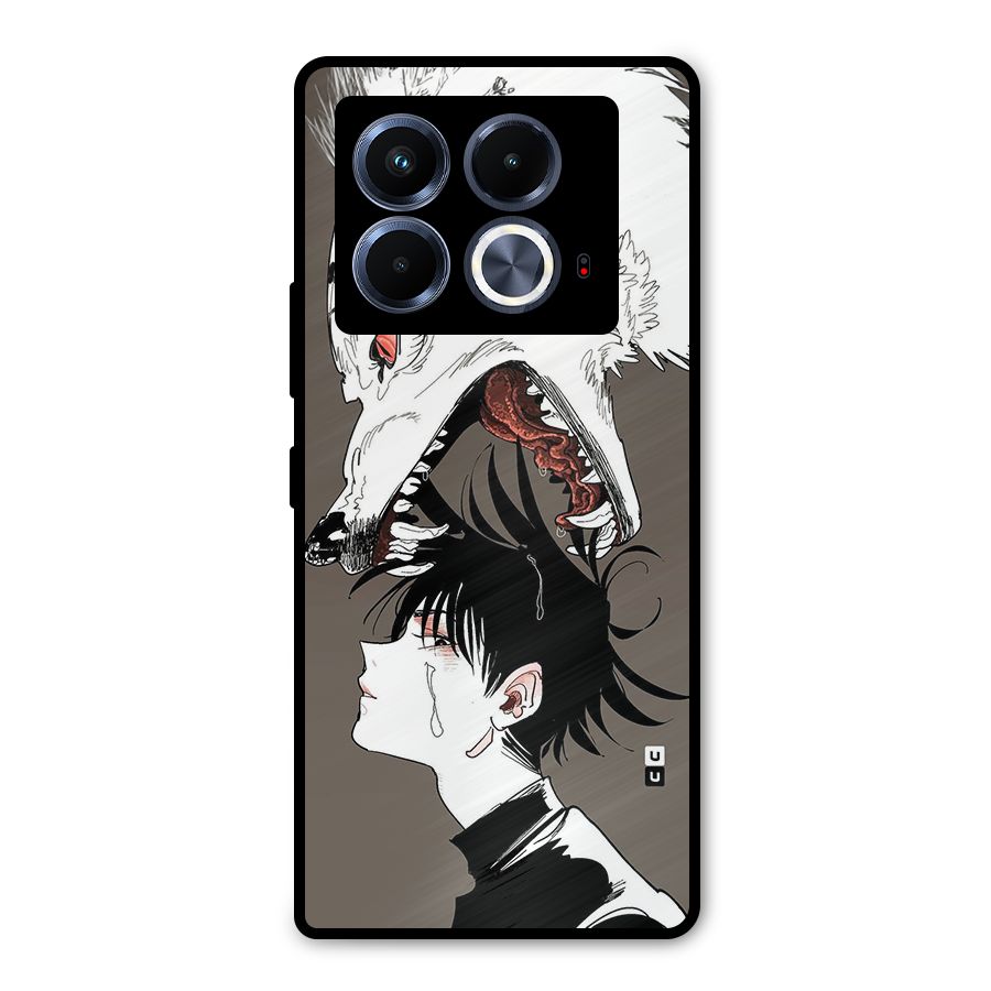 Fushiguro Demon Dog Metal Back Case for Infinix Note 40 5G