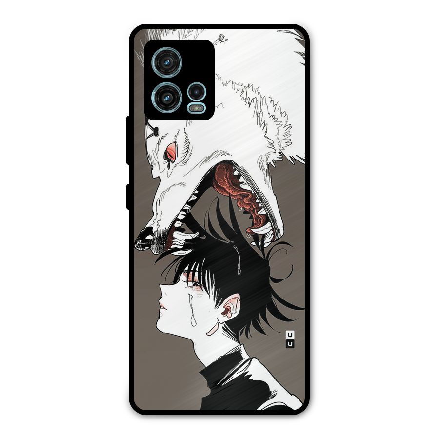 Fushiguro Demon Dog Metal Back Case for Moto G72
