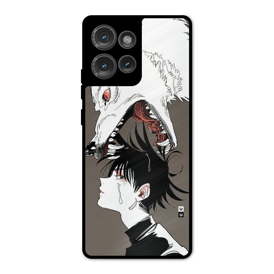 Fushiguro Demon Dog Metal Back Case for Motorola Edge 50