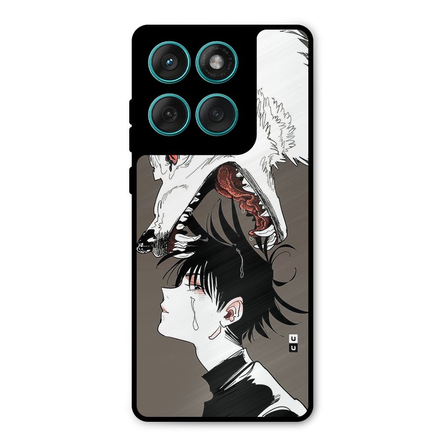 Fushiguro Demon Dog Metal Back Case for Motorola Edge 60