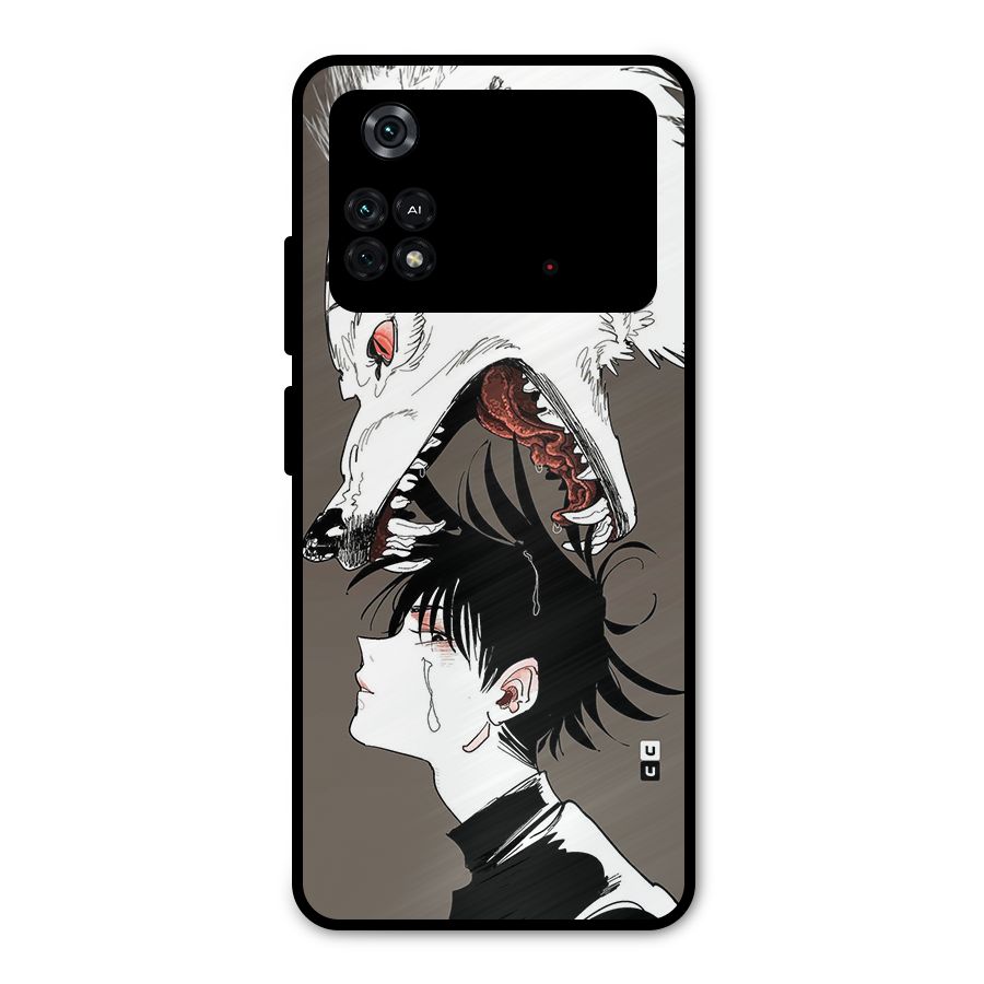 Fushiguro Demon Dog Metal Back Case for Poco M4 Pro 4G
