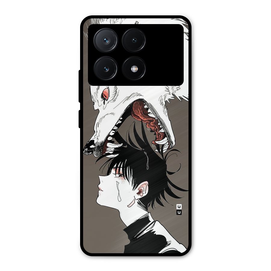 Fushiguro Demon Dog Metal Back Case for Poco X6 Pro