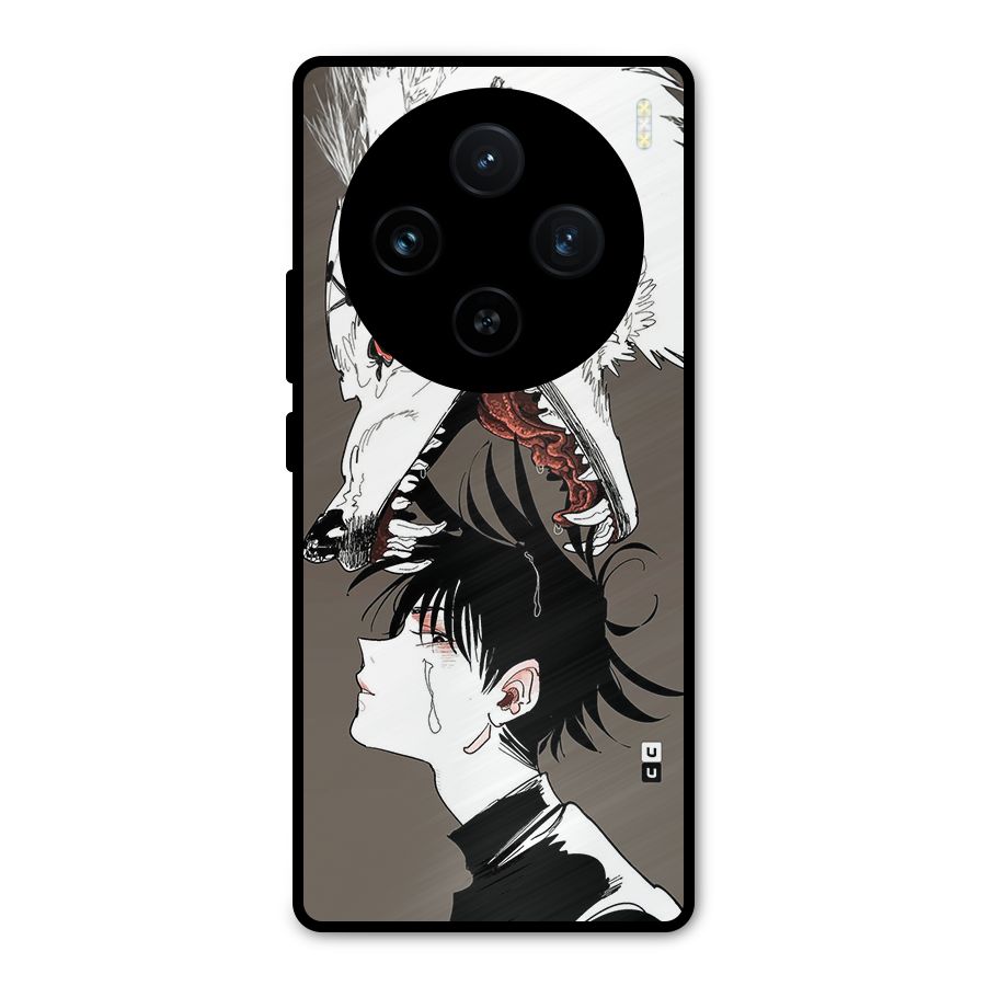 Fushiguro Demon Dog Metal Back Case for Vivo X100