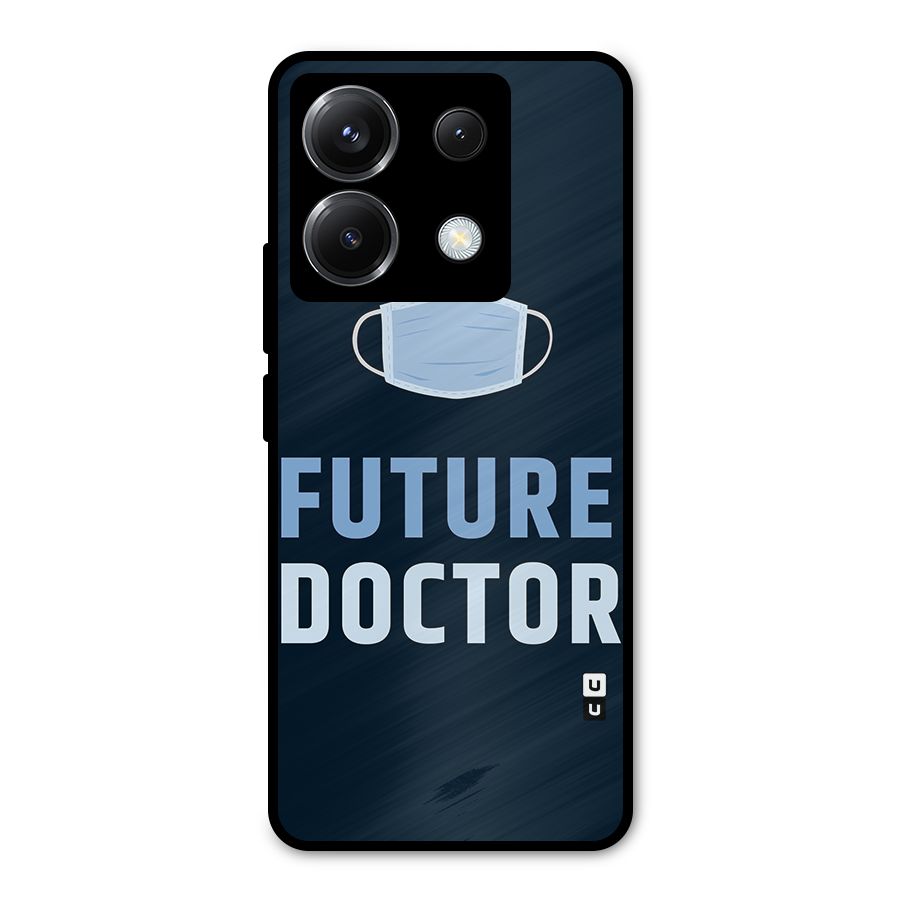 Future Doctor Metal Back Case for Poco X6