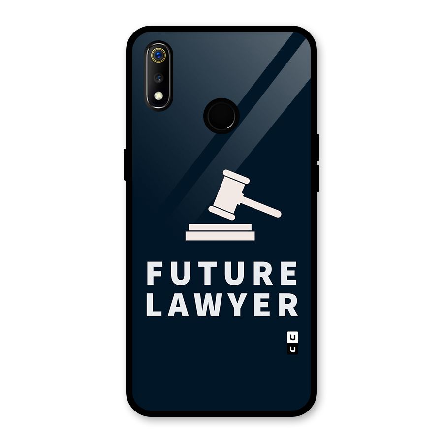 Future Lawyer Glass Back Case for Realme 3