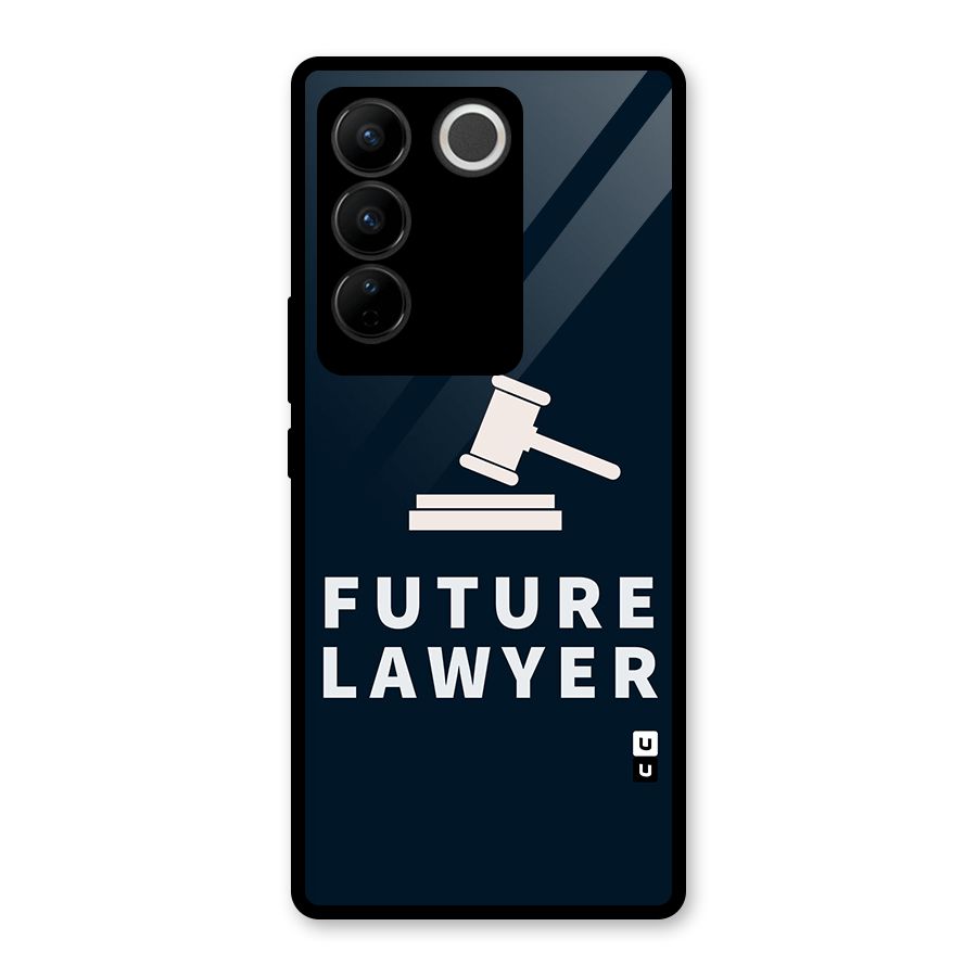 Future Lawyer Glass Back Case for Vivo V27 Pro