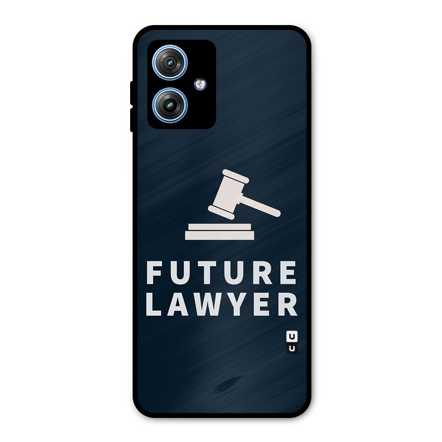 Future Lawyer Metal Back Case for Moto G54