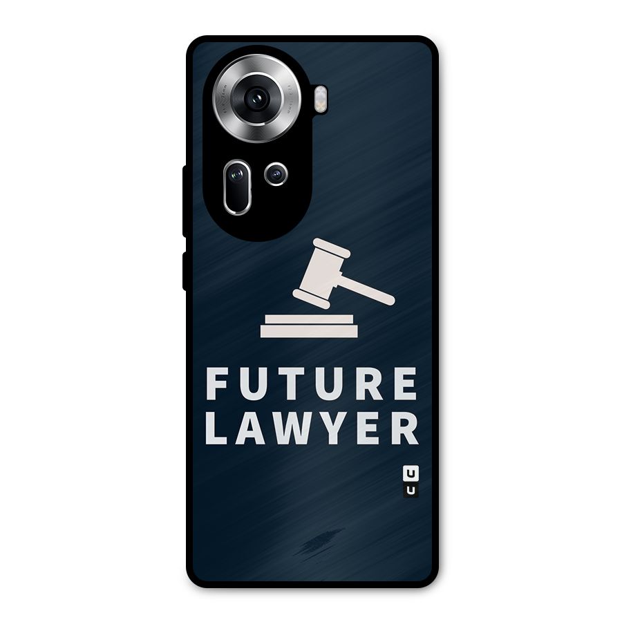 Future Lawyer Metal Back Case for Oppo Reno11 5G
