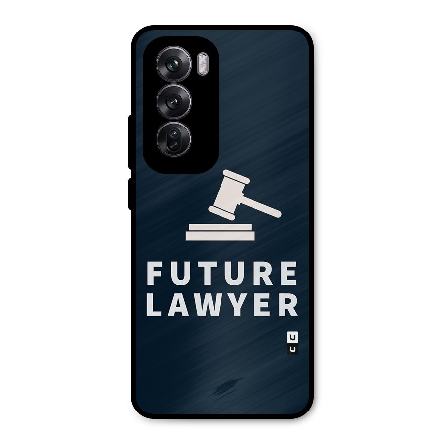 Future Lawyer Metal Back Case for Oppo Reno12 Pro