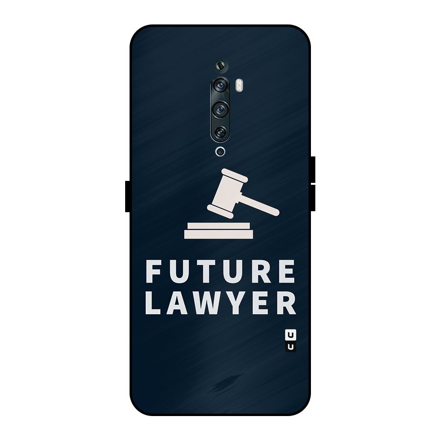Future Lawyer Metal Back Case for Oppo Reno2 Z