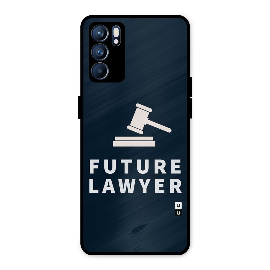 Future Lawyer Metal Back Case for Oppo Reno6 5G