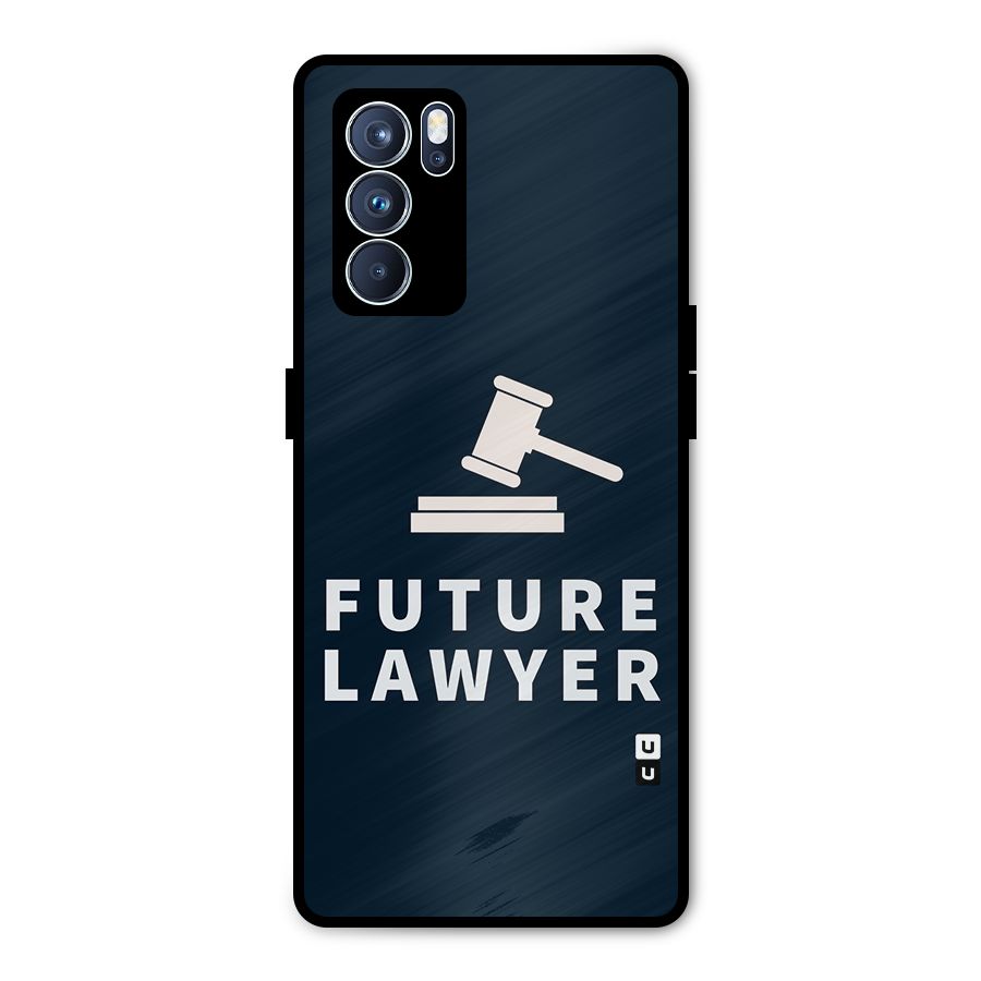 Future Lawyer Metal Back Case for Oppo Reno6 Pro 5G