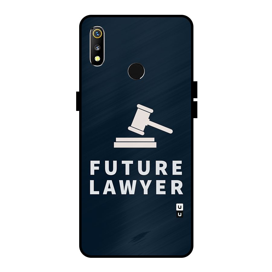 Future Lawyer Metal Back Case for Realme 3i
