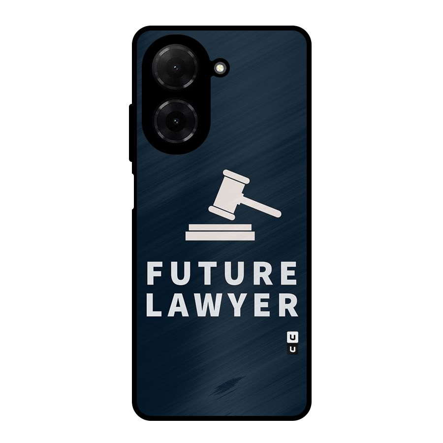 Future Lawyer Metal Back Case for Redmi A5 4G