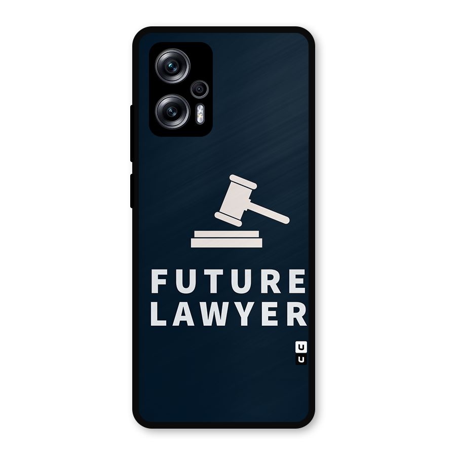 Future Lawyer Metal Back Case for Redmi K50i
