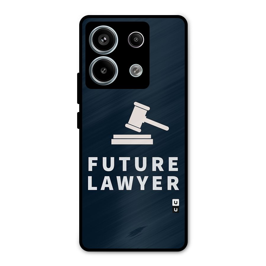 Future Lawyer Metal Back Case for Redmi Note 13 Pro 5G