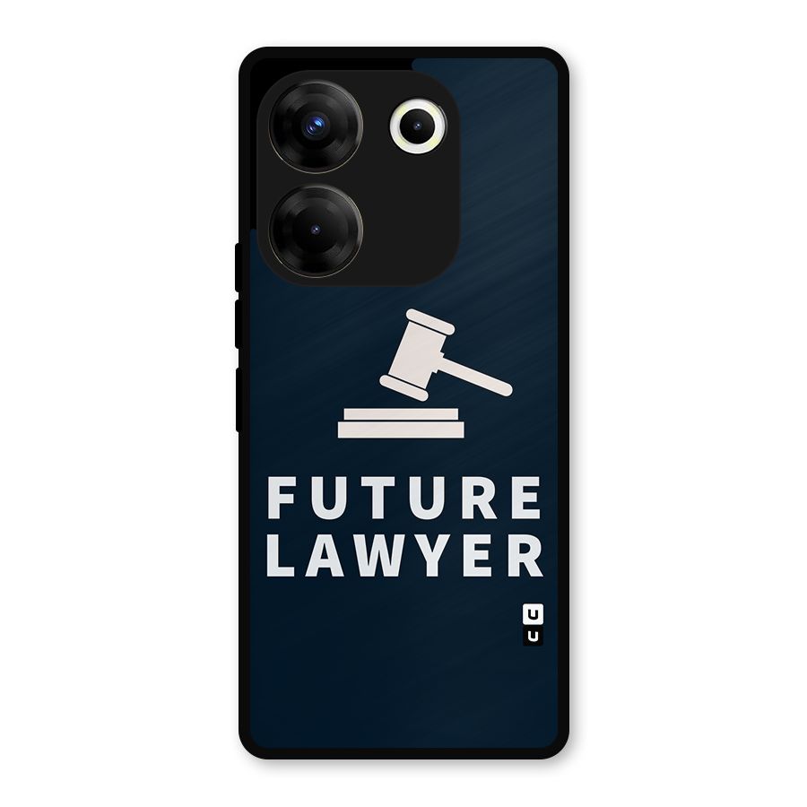 Future Lawyer Metal Back Case for Tecno Camon 20