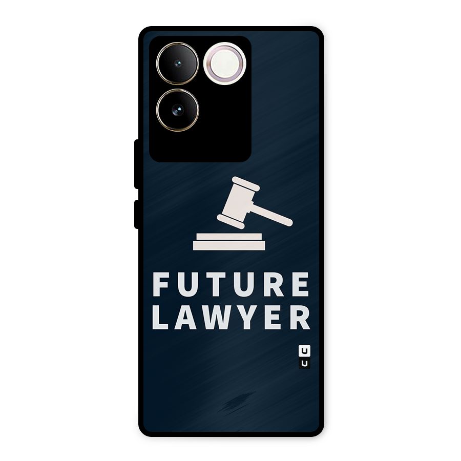 Future Lawyer Metal Back Case for Vivo T2 Pro