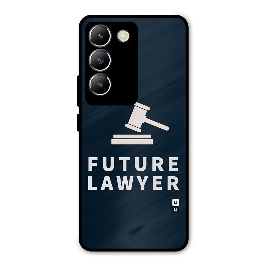 Future Lawyer Metal Back Case for Vivo T3 5G