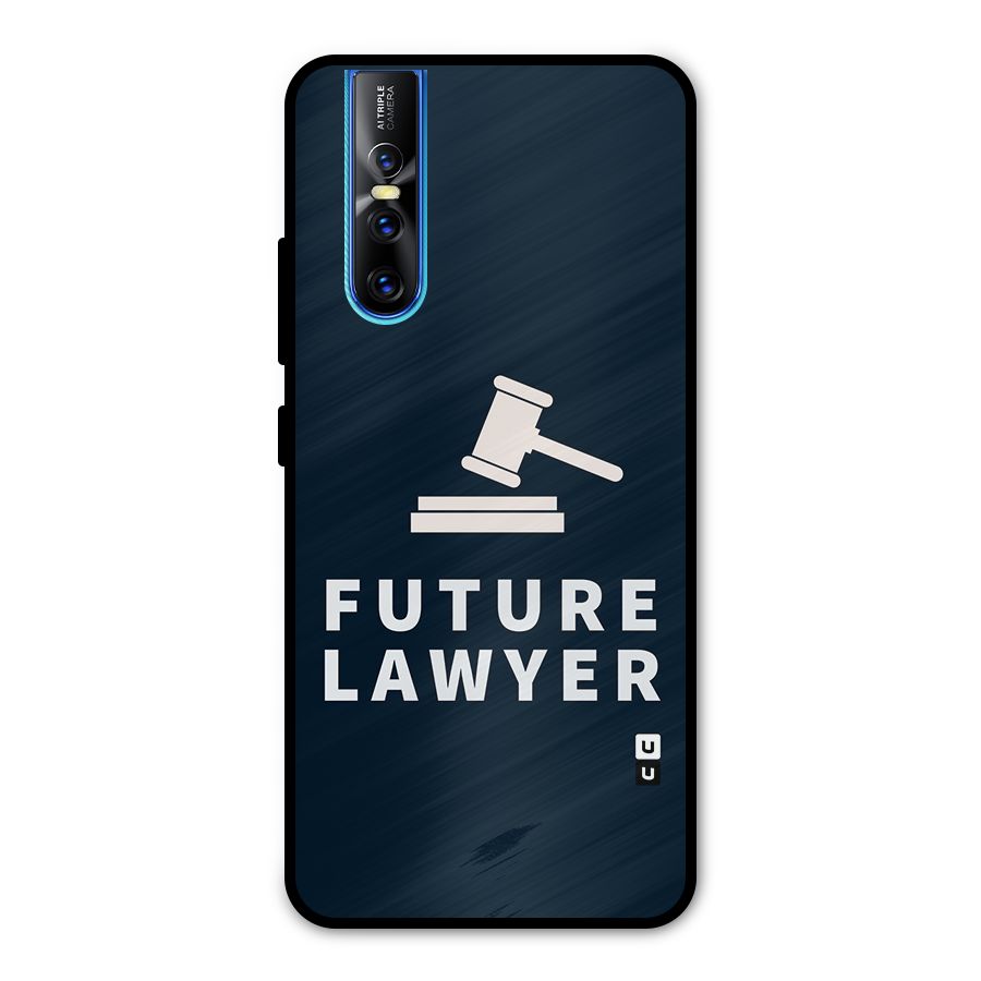 Future Lawyer Metal Back Case for Vivo V15 Pro