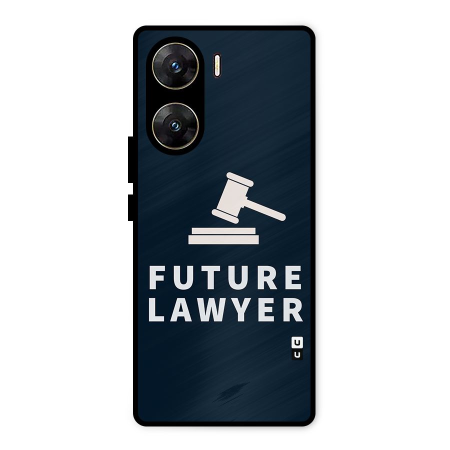 Future Lawyer Metal Back Case for Vivo V29e