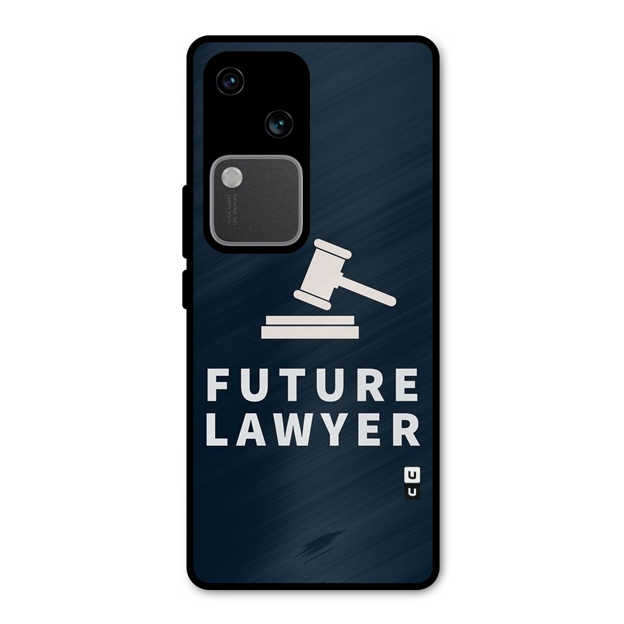 Future Lawyer Metal Back Case for Vivo V30 Pro