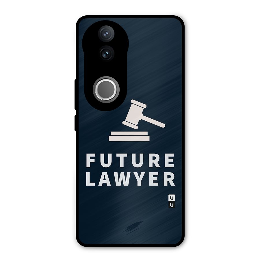 Future Lawyer Metal Back Case for Vivo V50e