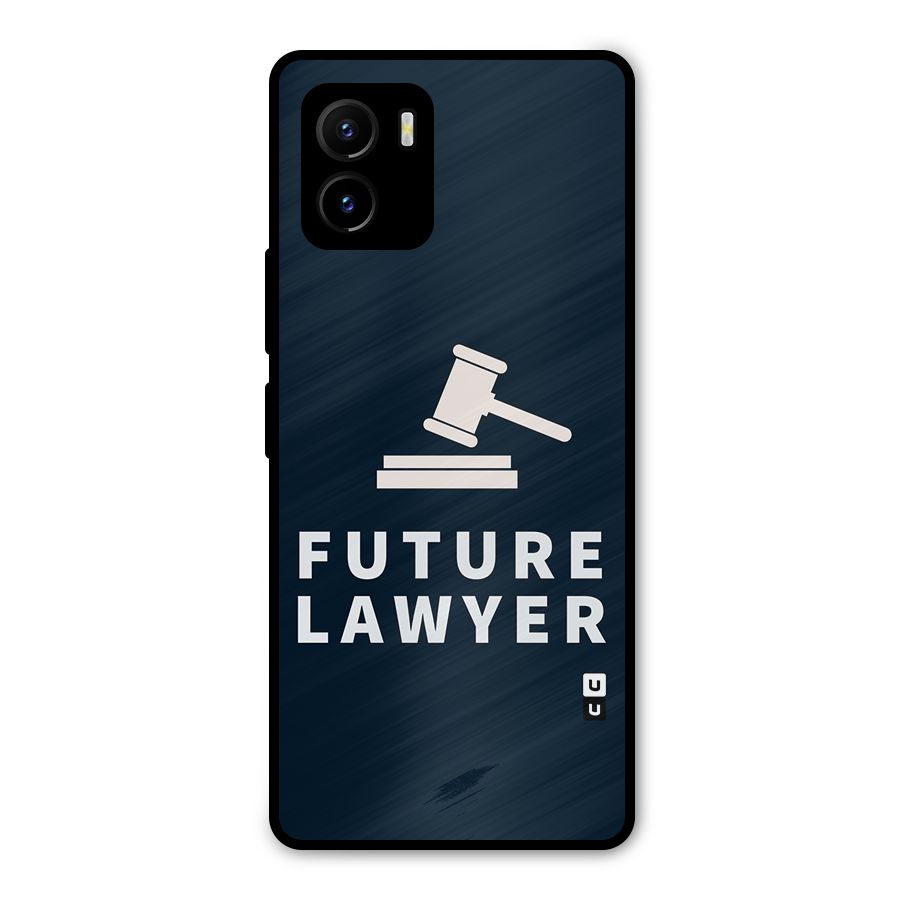 Future Lawyer Metal Back Case for Vivo Y15s