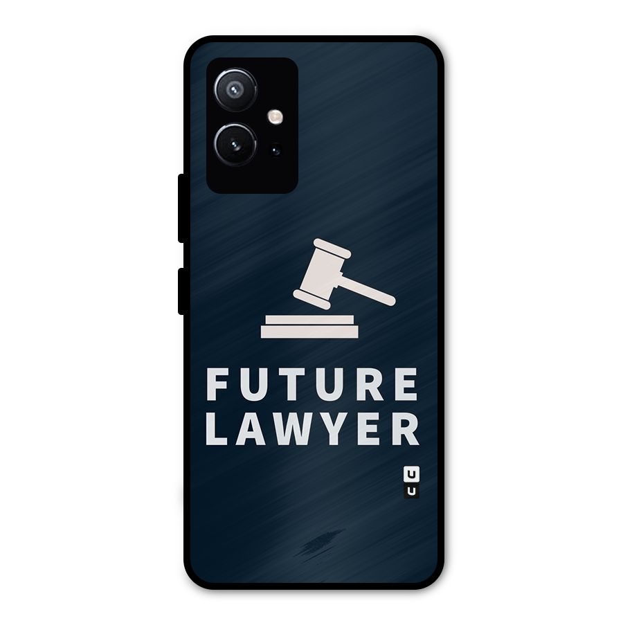 Future Lawyer Metal Back Case for Vivo Y75 5G