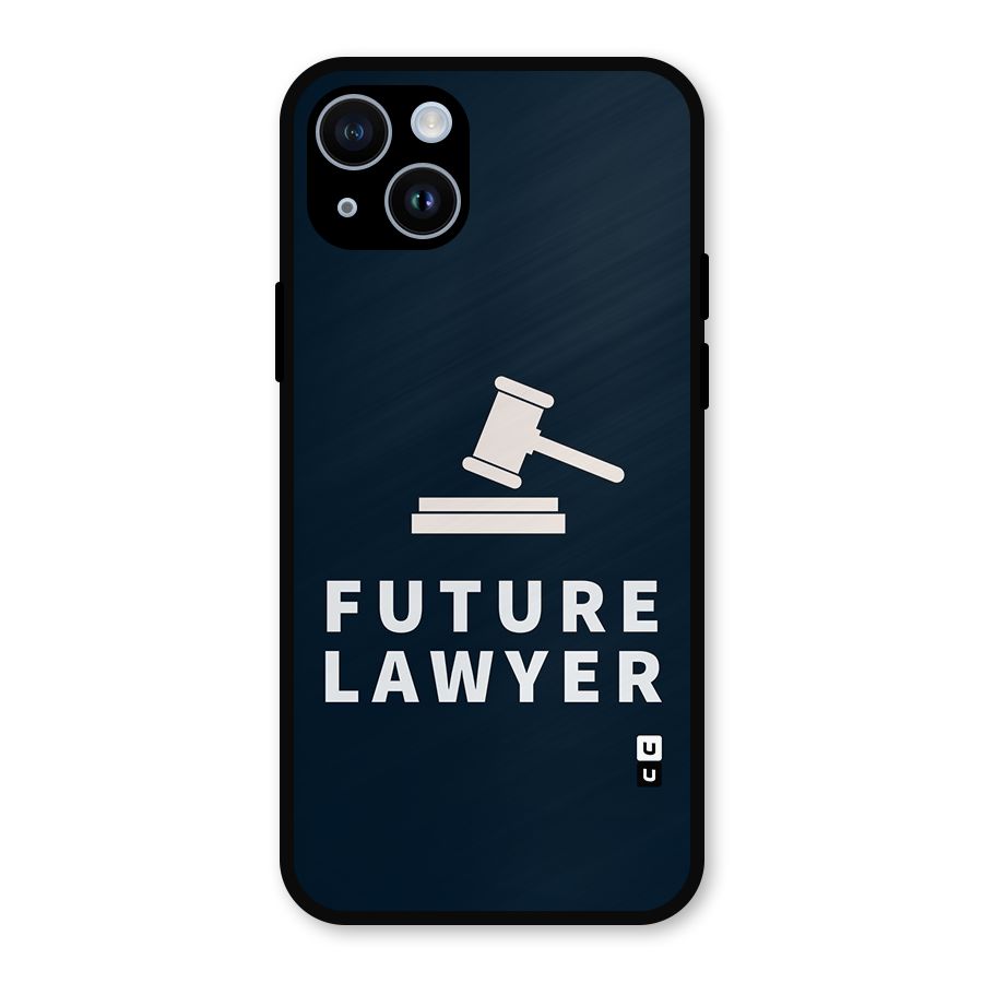 Future Lawyer Metal Back Case for iPhone 14